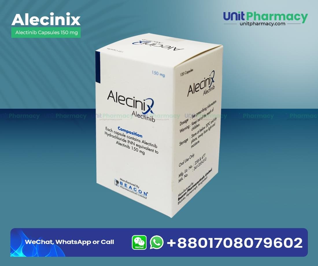 Alecinix 150 Mg (Alectinib) – 120 Capsules 1 alecinix 150 mg alectinib