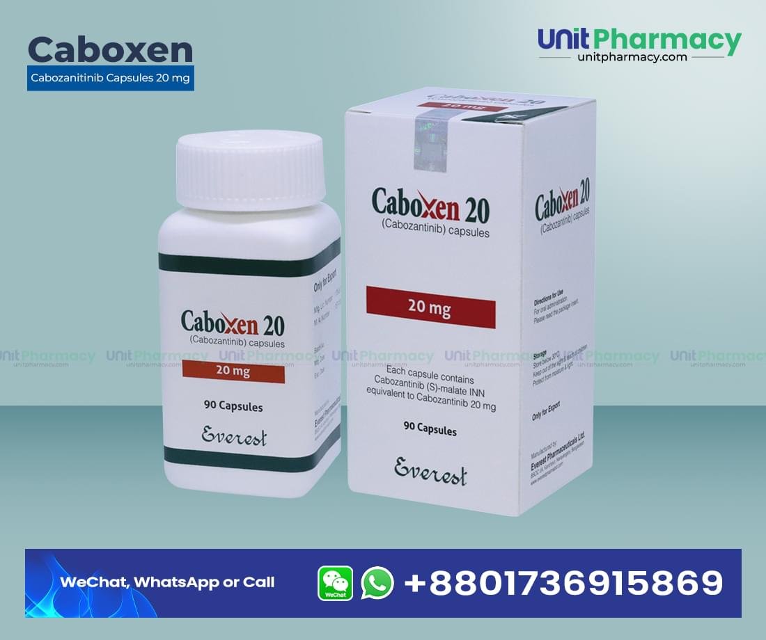 Caboxen 20 Mg (Cabozantinib) - 90 Capsules 1 Caboxen 20 Mg Cabozantinib