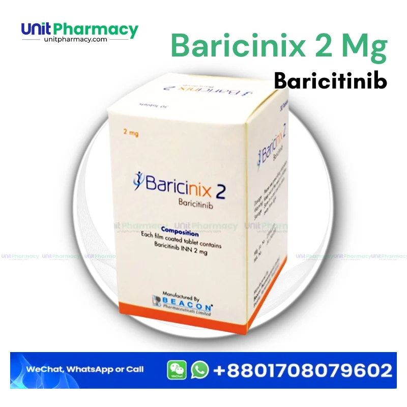 Baricinix 2 Mg (Baricitinib) – 30 Tablets 1 baricinix 2 mg baricitinib unit pharmacy rheumatoid arthritis