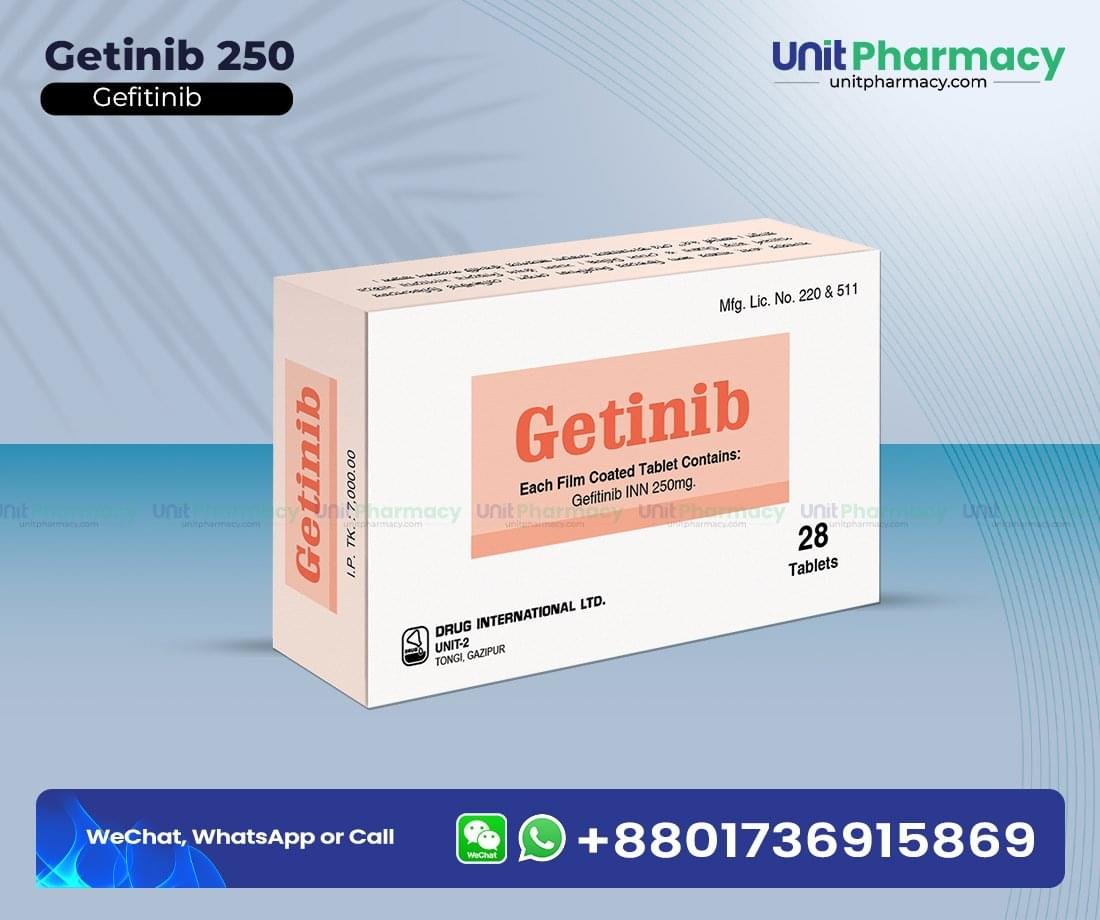 Getinib 250 Mg (Gefitinib) – 28 Tablets 1 Getinib 250 Mg Gefitinib