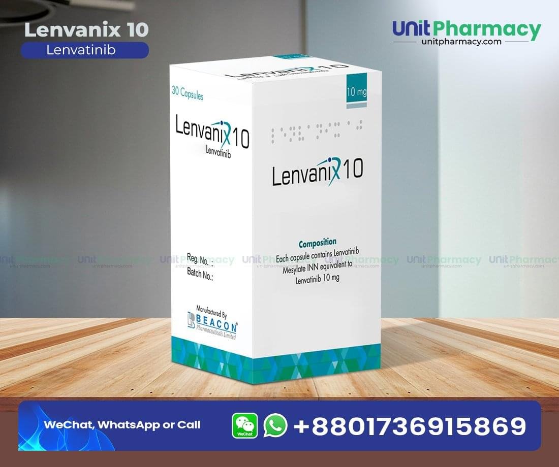 Lenvanix 10 Mg (Lenvatinib) – 30 Capsules 1 Lenvanix 10 mg (lenvatinib price & envatinib cost)