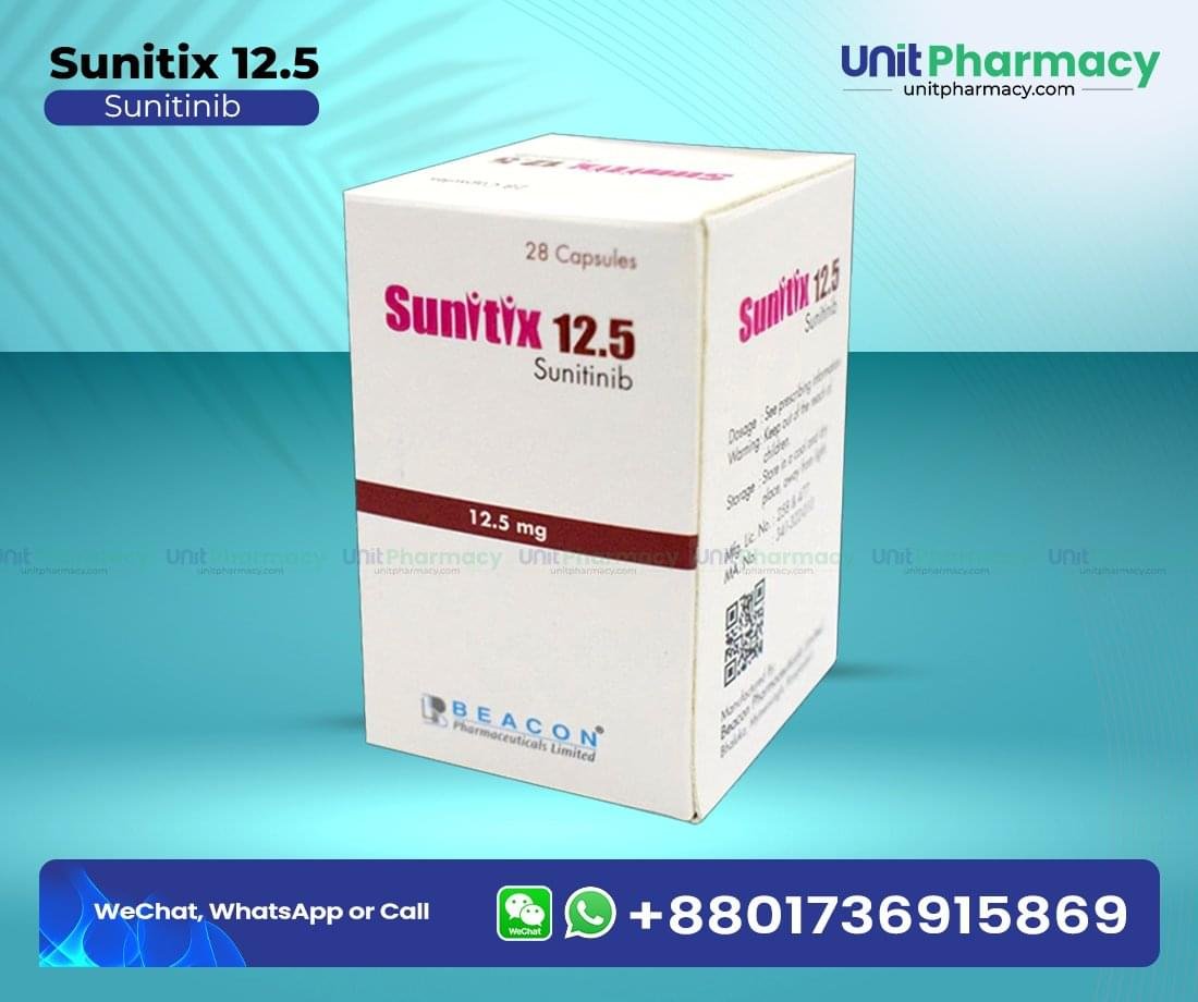 Sunitix 12.5 Mg (Sunitinib) – 28 Capsules 1 Sunitix 12.5 Mg Sunitinib