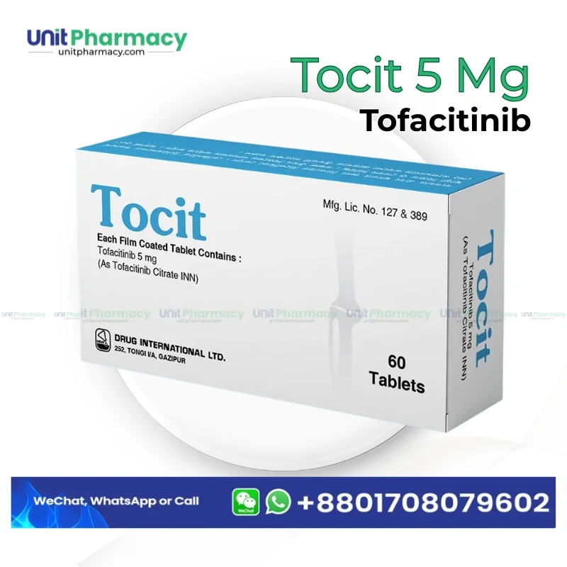 Tocit 5 mg tofacitinib tablets autoimmune inflammatory conditions rheumatoid arthritis RA unit pharmacy