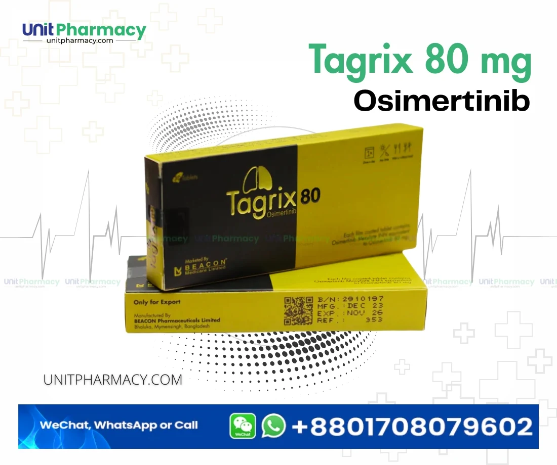 Tagrix 80 mg (Osimertinib)- 30 Tablets 1 tagrix 80 mg osimertinib unit pharmacy
